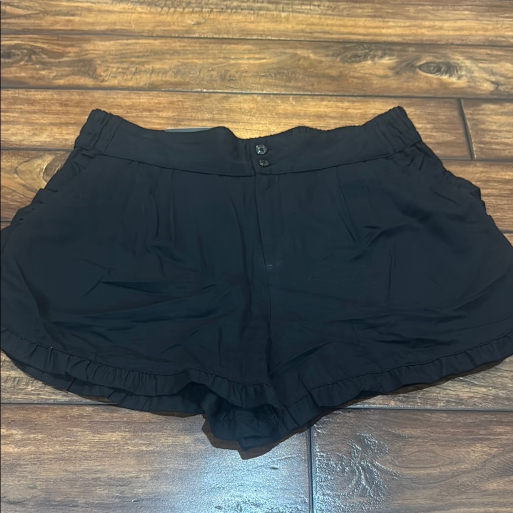 Who What Wear High Waist Black Shorts